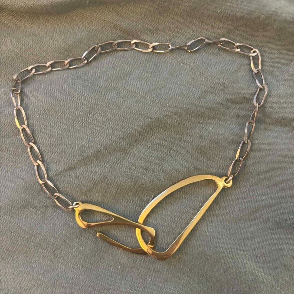 Faris, 'Jobu Chain,'  Sterling Silver and Gold-Plated, Retails for $375
